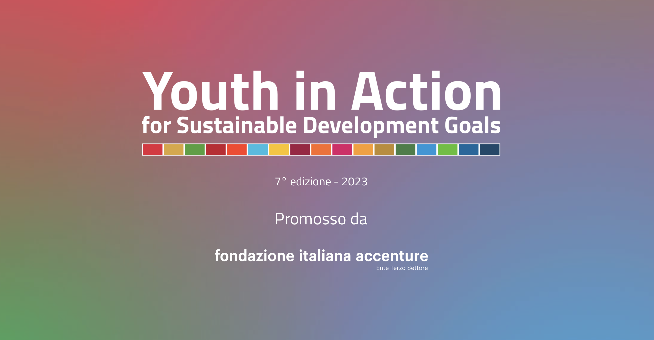 Concorso "Youth in Action for Sustainable Development Goals" Candidature idee fino al 20