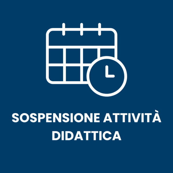 Sospensione attività didattica: 20 novembre e 10 dicembre 2025