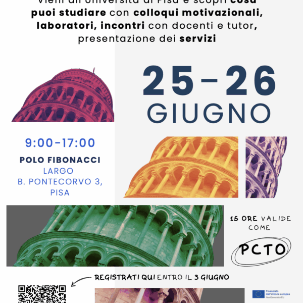 Summer Camp @Unipi: 25-26 giugno 2025