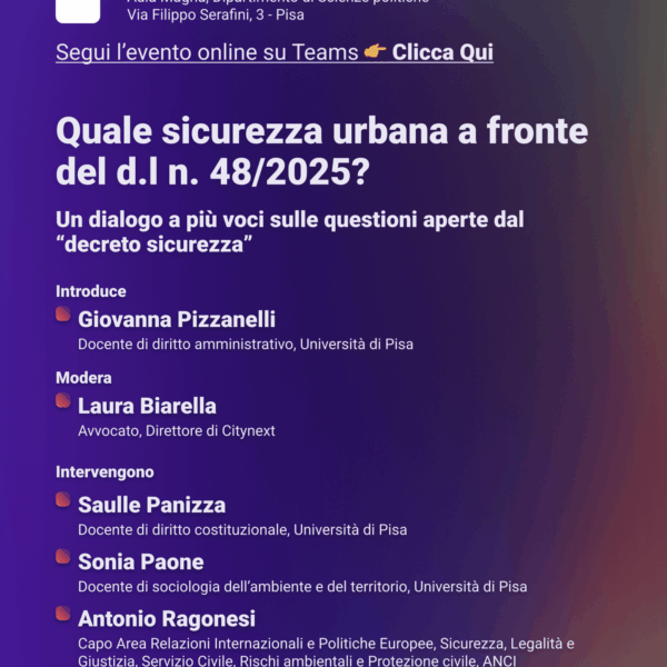 Quale sicurezza urbana a fronte del d.I. n. 48/2025?