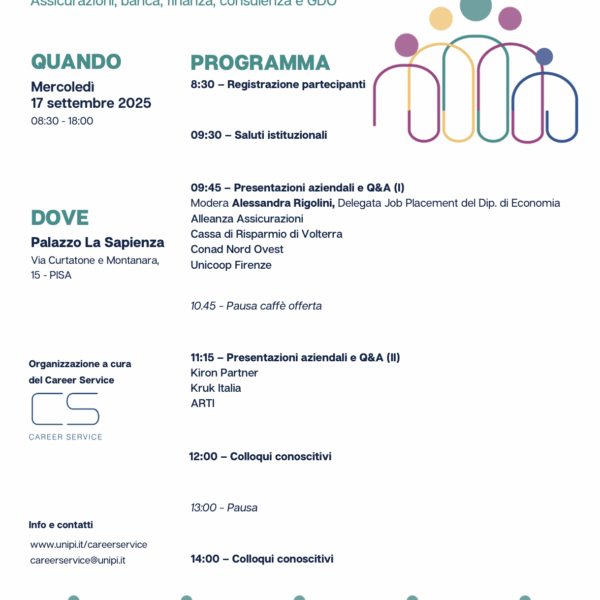 Carrer Day: assicurazioni, banca, finanza, consulenza e GDO