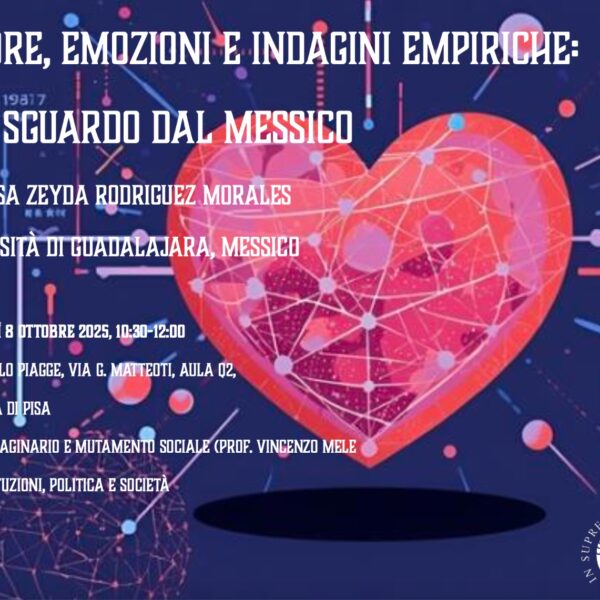 Amore, emozioni e indagini empiriche: uno sguardo al Messico – Prof.ssa Zeyda Rodriguez