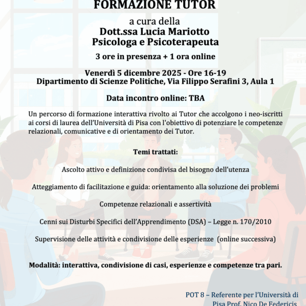 POT 8: Formazione per Tutor di accoglienza