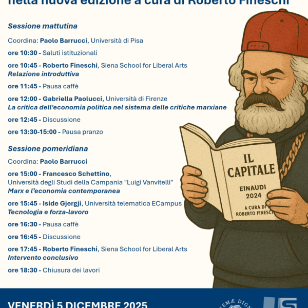 Convegno: “L’attualità de Il capitale” nella nuova edizione a cura di Roberto Fineschi