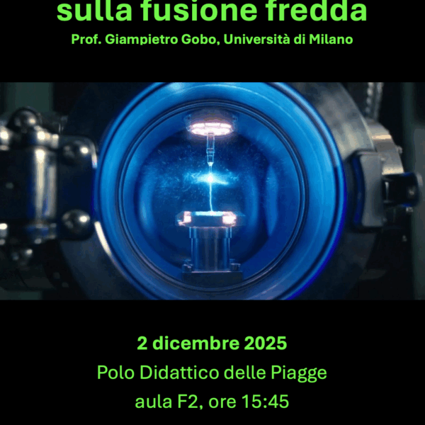 Seminario: “La controversia sulla fusione fredda”, Prof. Giampietro Gobo