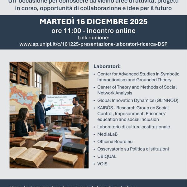 Presentazione dei Laboratori di Ricerca
